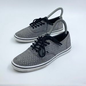 Vans poka dot gray authentic womens 6